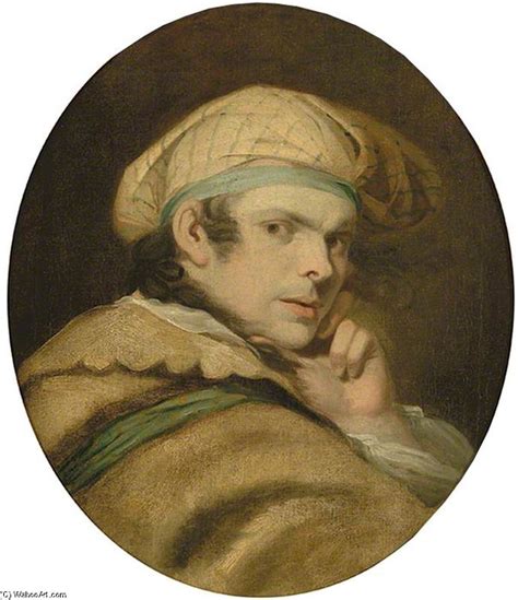 Oil Painting Replica Self Portrait In Character By John Hamilton Mortimer 1740 1779 United
