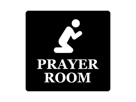 Prayer Room Adhesive Door Sign Gold Silver Copper Or Etsy Uk