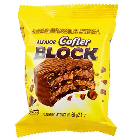 Cofler Block Alfajor With Peanut Butter And Milk Chocolate Wholesale