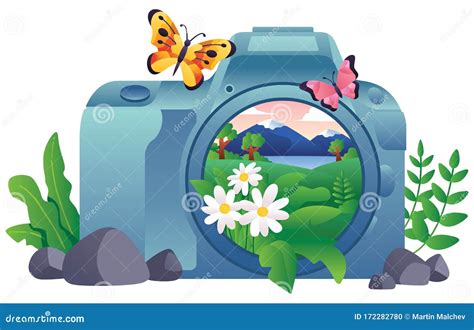 Nature Photography Concept Stock Vector Illustration Of Design 172282780