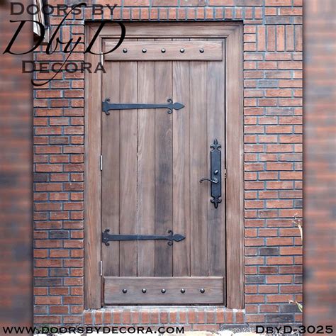 Custom Rustic Plank Door With Battens Wood Entry Doors By Decora