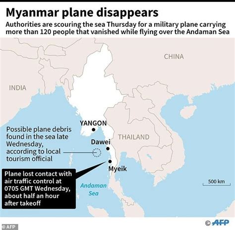 Myanmars Military Finds Crashed Plane Bodies Spokesman Daily Mail