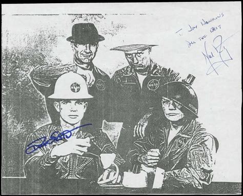 Sold Price 1970s Neil Armstrong And Dave Scott Signed Comical Image