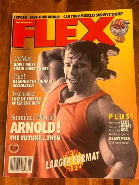 Flex Bodybuilding Muscle Magazine Samir Bannoutarnold Schwarzenegger 3