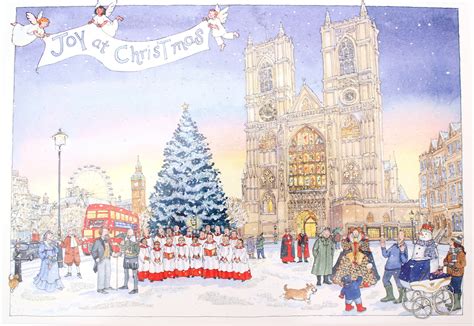 Westminster Abbey Sketch Christmas Cards London Christmas Christmas