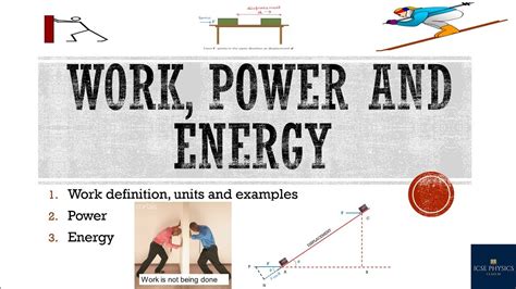 Examples Of Work And Energy