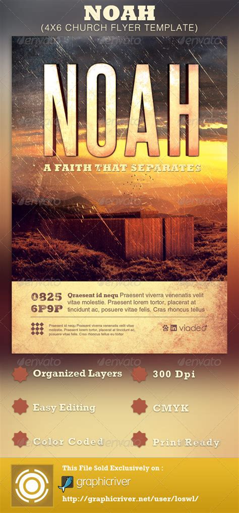 A sports registration form is used to register players for a sports team. Noah Church Flyer Template | GraphicRiver