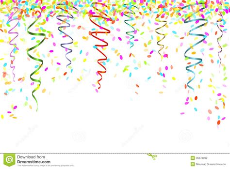 Falling Confetti Stock Vector Illustration Of Party 35678092