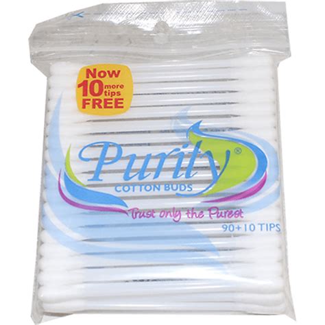 Purity Cotton Buds 90pcs Personal Hygiene Walter Mart