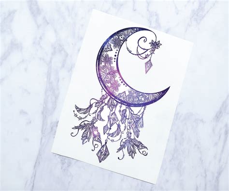 A circular pattern in the form of a mandala.religious islamic symbol of the star and the crescent. Crescent Moon Mandala Decal Moon Vinyl Decal Watercolor | Etsy