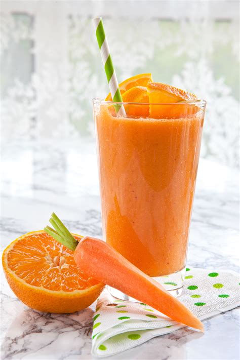 Orange Carrot Smoothie Jugos Smoothie Recetas Zanahorias