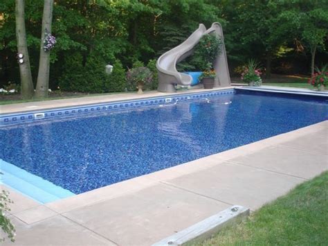 Concrete Border Done Differently 1000 Backyard Pool Rectangular Pool Pool Landscaping