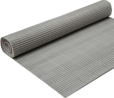 Pvc Privacy Mat 90 X 300 Cm Grijs