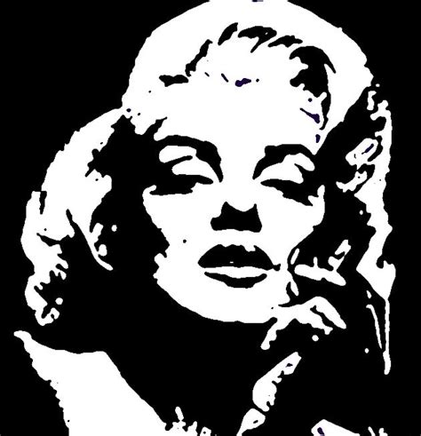 Marilyn Monroe Stencil By Gülçin Desenhos Legais Desenhos Trabalhos