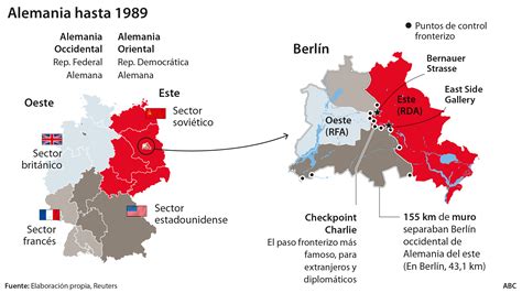 Mapa Del Muro De Berlin
