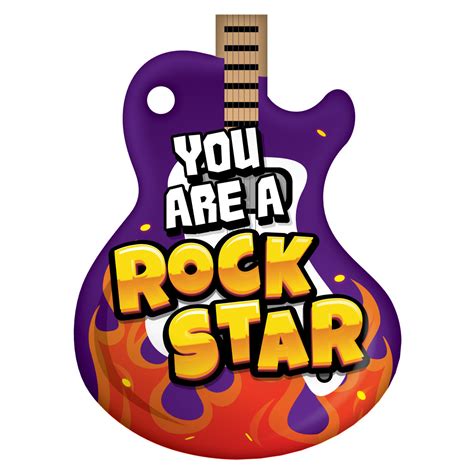 You Are A Rock Star Guitar Brag Tag
