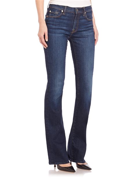 Rebar m4 low rise bootcut jeans in carbine. 7 For All Mankind Iconic Tailorless Bootcut Jeans in Blue ...