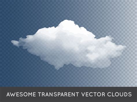 Realistic Clouds Illustration Vectors Set 02 Free Download
