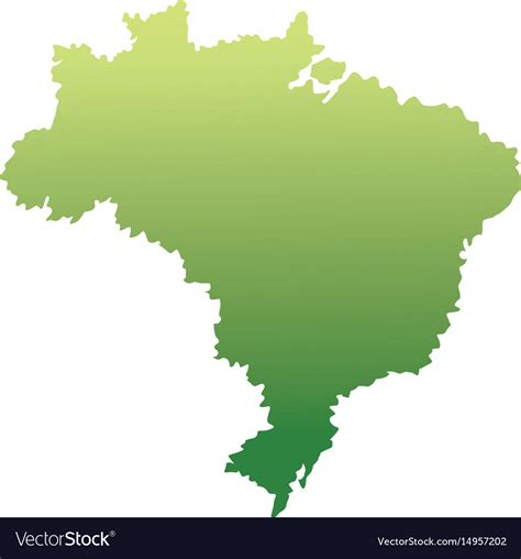 Map Brazil Landmark Geography Image Royalty Free Vector