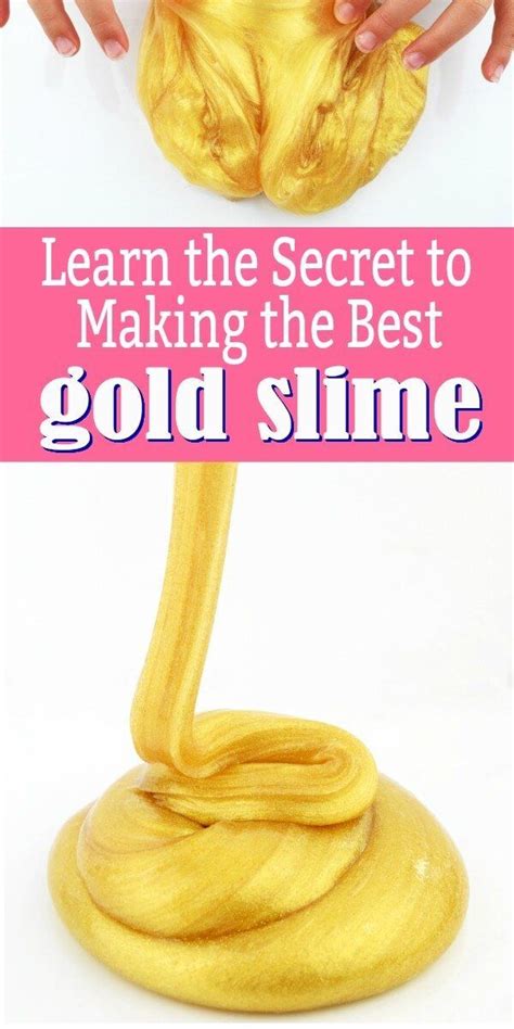 Truly Gold Slime Gold Slime With Mica Powder And Glitter Slime Diy