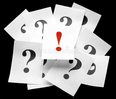 Question Marks And Exclamation Mark Concept Stock Image Image Of