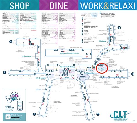 Clt Airport Map The Plaza