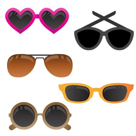15 Cute Sunglasses Png Image Clipart Set With Unlimited Etsy