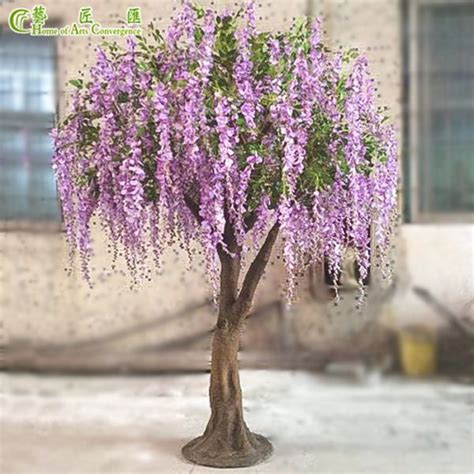 Purple Silk Wisteria Tree 200cm Garden Home Wedding Decor Wisteria