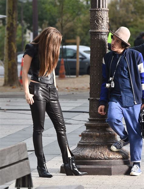 Lovely Ladies In Leather Barbara Palvin In Leather Pants And A Leather Top