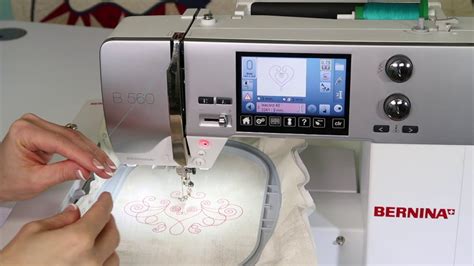 Bernina 560 81 How To Embroider A Design YouTube