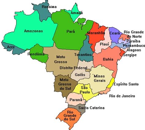 Blog Professor Zezinho Geografia Brasil Estados E Capitais