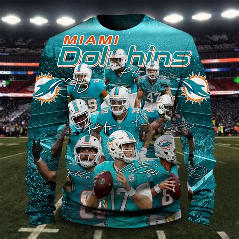 Men / Women Miami Dolphins 3D Sweatshirt, Miami Dolphins Sweatshirt, NFL Miami Dolphins Appar 