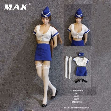 1 6 scale sexy female flight attendant clothes uniforms model for 12 female action figures