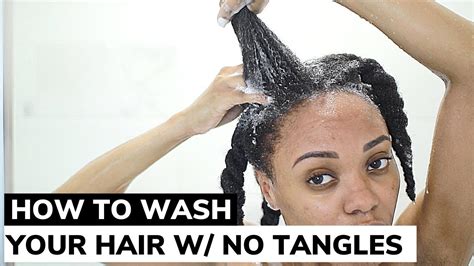How To Properly Wash C Hair No Matting No Tangles Youtube
