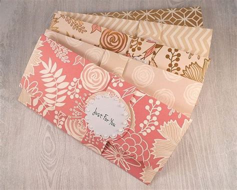 5 Money Envelopes Handmade Mixed Designs Personalized Cash Envelope
