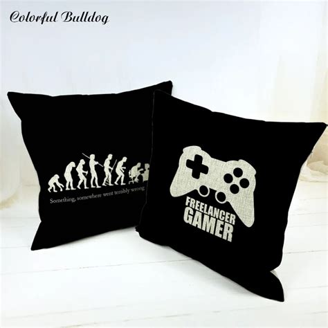 Funny Cushion Covers Abstract Freelancer Game Controller Game Keyboard
