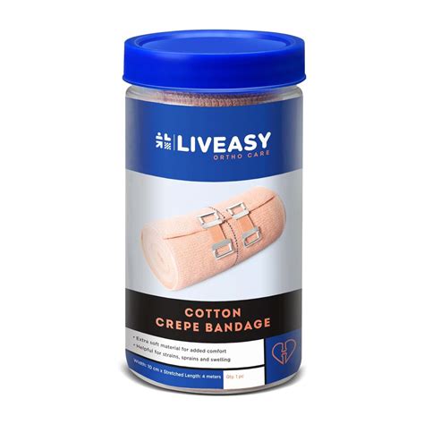 Buy Liveasy Ortho Care Cotton Crepe Bandage 10cm X 4 Meters Online