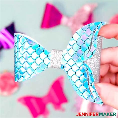 Make Hair Bows With Mermaid Tails Butterfly Wings And Hearts
