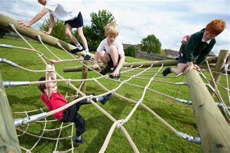 How To Make A Diy Rope Playground Playground Kids Playground