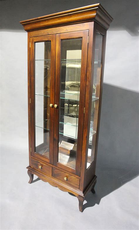 The most enjoyable part of the job were the people i worked with. Solid Mahogany Wood 2 Door Display Cabinet | Turendav ...
