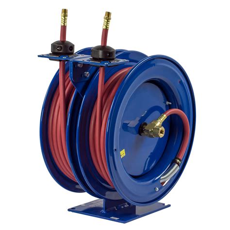 Coxreels C Lp Dual Purpose Air Compressor Hose Reel With Spring Rewind Two X