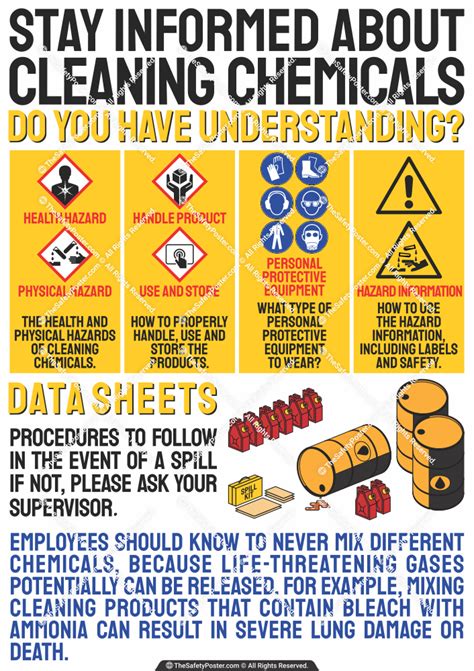 Stay Informed About Cleaning Chemicals Chemical Safety Cleaning