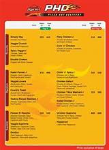 Menu And Prices For Pizza Hut