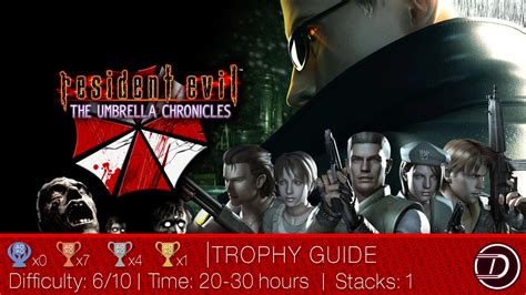 Resident Evil The Umbrella Chronicles Trophy Guide Game Craves
