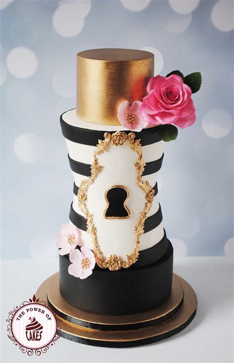 Find great deals on ebay for white gold black studded. Black, White & Gold Cake - Cake by Power of Cakes - CakesDecor