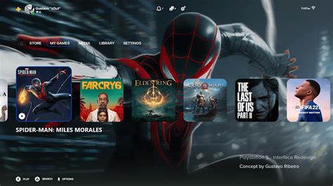 Playstation 5 Ui Concept On Behance