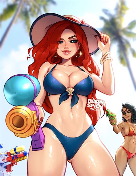 Miss Fortune Yuumi Samira And Pool Party Miss Fortune League Of