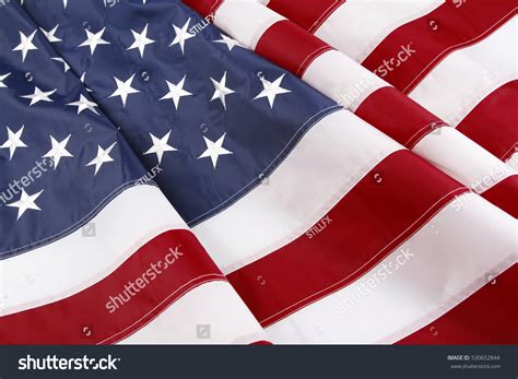 Closeup Of Rippled American Flag Stock Photo 530652844 Shutterstock