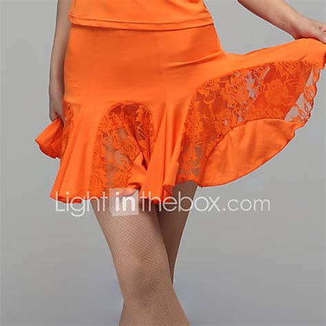 Dancewear Fashion Viscose And Lace Ruffles Latin Dance Skirt For Ladies