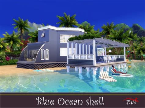 The Sims Resource Blue Ocean Shell By Evi Sims 4 Downloads
